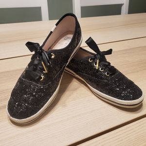 Kate Spade Sparkly Black Shoes